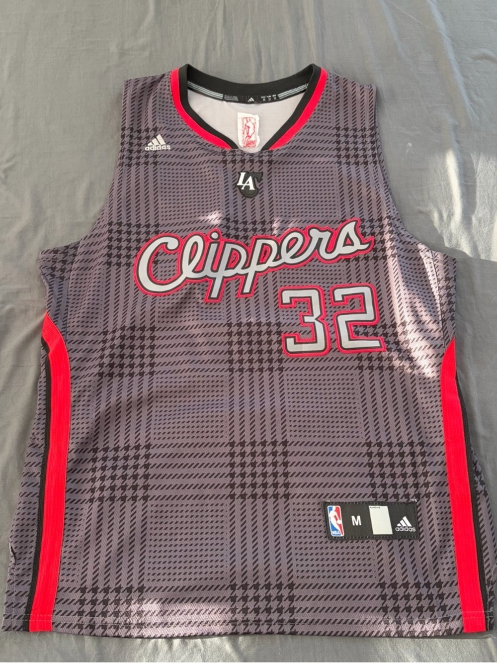 Los Angeles Clippers #32 Plaid Basketball Jersey